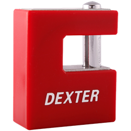 [D16935] CANDADO DEXTER 70 MM ROJO MOD. 16935